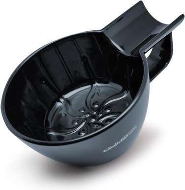 The Goodfellas' smile Blue Beard Bowl - Resilient Resin Shave Bowl/Lathering Bowl with Brush Rest Insert