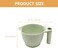 Beaupretty 2pcs Tint Bowl Mixing Bowls Hair Dye Bowls with Handle for Barber Salon Home Hairdressing Green
