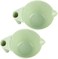 Beaupretty 2pcs Tint Bowl Mixing Bowls Hair Dye Bowls with Handle for Barber Salon Home Hairdressing Green
