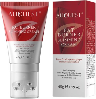 Fat Burner Slimming Cream,Roller Ball Massage Sculpting Cream- Moisturizing Full Body Fat Burning Body Contouring Cream,Body Fat Burning Massage Gel, Slim Cream for Shaping Waist, Abdomen (1)