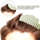 Jade Hair Comb Body Stone Back Gua Sha Tool Men Women Head Massager Scalp Comb for Stress Relax, Dandruff, Hair Growth, Acupuncture, Facial Trigger Point Treatment, Estheticians Therapists Supplies