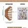 Wooden Scalp Massager Hair Growth, Wooden Massage Comb Wide Tooth, Head Massager Scalp Relax, Gua Sha Comb for Women Men - Green Sandalwood