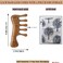 Wooden Scalp Massager Hair Growth, Wooden Massage Comb Wide Tooth, Head Massager Scalp Relax, Gua Sha Comb for Women Men - Green Sandalwood