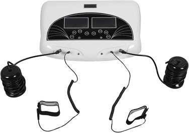 Portable Ionic Detox Foot Bath Machine,Adjustable 5 Modes Ionic Detox Foot Spa Chi Cleanse with 2 Wristbands 2 Belts for Home Use Spa Salon or Holiday Travel Gift (US Plug