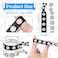 Molain 30 PCS Volleyball Hair Ties Elastic Volleyball Ribbon Ponytail Holders Hair Accessories Volleyball Bracelets for Girls Women Player Party Volleyball Gifts for Team(White+Black)