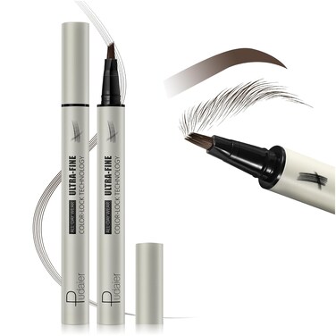 Microblading Eyebrow Pencil, Liquid Magical Multi-Tip Eyebrow Pencils for Women, Waterproof Eyebrow Pen for Natural Brow, Long Lasting Eyebrow Dye with Hair Like Strokes Brows Makeup Pen
