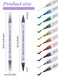 10 Color Metal Giltter 3D Nail Art Pens Set, Kalolary Double-ended Nail Point Graffiti Dotting Pen Drawing Painting Liner Brush for DIY Nail Art Beauty Adorn Manicure Tools(G)