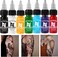Ink Color Pigment Set-Vegan Friendly,1/2oz 15ml 7 Colors Ink Kit Set