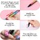 Amaxiu 12 Colors Nail Art Pens Set, Waterproof Nail Polish Pens Quick Dry Acrylic Nail Art Painting Pen with Soft Bristles Pen Nib Nail Graffiti Dotting Drawing Pen Liner Brush for Nail Design Beauty