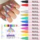 EBANKU 12 Colors Nail Art Pens Set, 3D 0.7MM Nail Polish Pens Quick-Drying Nail Art Acrylic Paint Nail Point Dotting Liner Pen Tools for Home &amp; Salon Nail DIY