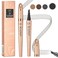Eyebrow Pencil,Waterproof Brow Pen with Micro-Fork Tip,Smudgeproof Long Lasting Fine Sketch Microblading Pen，Natural Looking Eye Makeup Eyebrow Pen-03#Grey color