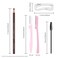 Ownest 6 Pcs Pull Cord Peel-off Eyebrow Pencil Tattoo Makeup and Microblading Supplies Set for Marking, Filling and Outlining, Waterproof and Durable Permanent Eyebrow Liner -Dark Brown