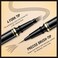 Eyebrow Pen, Soleira Waterproof Eyebrow Pencil with 4 Tip Microblading Eyebrow Pen and Dual-ended Eyebrow Brush, for Natural-Looking Brows, Long-Lasting, Dark Brown