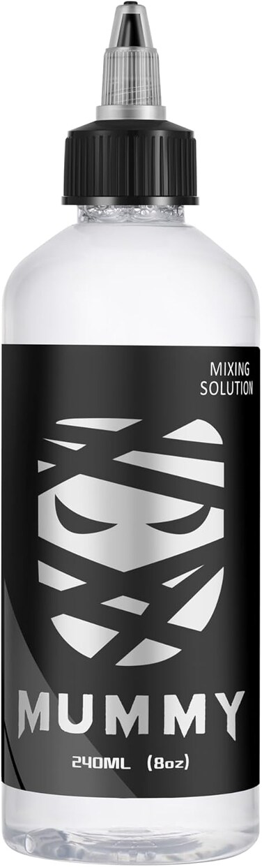 Mummy Tattoo Ink Mixing Solution Set 8oz to Keep Tattoo Inks Fresh and Vibrant, Special Shading Solution for Tattoo Artists