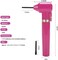 Tattoo Ink Mixer Electric Pigment Makeup Eyebrow Nail Polish Mixer Color Machine Supply Tool Watercolor Ink Painting Agitator Blender with 100PCS Mixing Sticks Set(Rose)