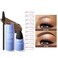 Long Lasting Eyebrow Stamp Cream Set, Waterproof Tattoo Brow Corrector with Brush and 10 Reusable Eye Stencils, Natural Eyebrow Stamp Shaping Stick, 0.07Oz (#02 Dark Brown)
