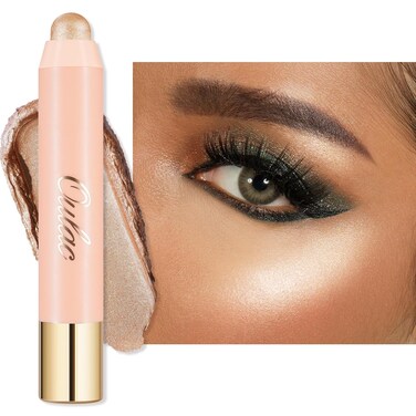 Oulac Face Highlighter Stick, Multi-use Cream Highlighter Makeup Stick, Face Highlighters &amp; Luminizers, No Caking or Dragging, Metallic Finish, Vegan &amp; Cruelty-Free, H2 Butter