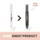 Highlighter Stick, Double Ended Highlighter Makeup Stick with Sponge Brush, Shimmer Waterproof Long Lasting Smooth Silver Glitter Brighten Face Makeup Pencil, 1 Count