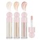 Liquid Highlighter Natural Glow For Face &amp; Body, Waterproof Moisturizing Light Liquid Luminizer For Long Lasting Shimmer, Contour Highlighter Stick Easy to Apply with Cushion Applicator