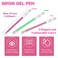 Brow Mapping Pen, 3 Colors Eyebrow Lip Positioning Pen, Brow Gel Pen for Brow Mapping, Microblading Eyebrow Marker Pen, Eyebrow Permanent Makeup Position Mapping Mark Tools