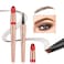 Liquid Microblading Light Brown Eyebrow Pencil. - Waterproof, Long-Lasting, Natural, 4-Point Fork-Tip Eyebrow Pen（Light Brown 1#）