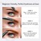 Mysense Liquid Eyebrow Pen, Eyebrow Pencil with 4 Micro-Fork Tips, Waterproof Smudge-proof Brow Pencil for Natural Looking Eyebrow Makeup, 01# Light Brown