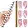 2 Pcs Gold And Silver Long Cylindrical Cat Eye Magnet Pens For Gel Nail Art Gradient Designs