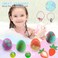 Bath Bombs for Kids with Surprise Inside- Valentines Gifts Dino Egg Bath Bombs for Girls, 6 Pcs Bubble Bath Bomb, Dinosaur Bathbombs Gift Set, Unicorn Jewelry for Girls, Birthday Gifts