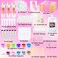 WhizToys 74 PCS Lip Gloss Making Kit, DIY Make Your Own Lip Gloss Kit Beginner,Fun Craft Set for Girls Kids Teens Women, Birthday Gift Set for Girl,Woman