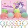 8 Pack Bubble Bath Bombs for Kids with Unicorn &amp; Mermaid Girl Toys, Kids Bath Bombs with Surprise Inside, Easter Basket Stuffers for Toddler Girls, Ideal Christmas Birthday Easter Gifts for Kids