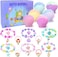 Mermaid Bath Bombs for Kids with Surprise Inside, 6 Pcs Shell Bubble Kids Bath Bombs Kit with Mermaid Toys, Birthday Christmas Jewelry Gifts for Girls Easter Basket Stuffer