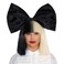 OFFICIALLY LICENSED Sia Costume cosplay Wig Half Blonde Black Bob Wig &amp; Bow