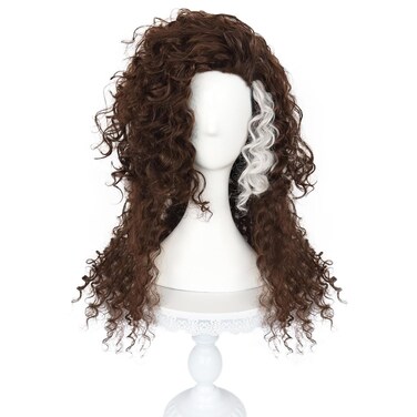 Bellatrix Lestrange Cosplay Wigs Halloween Party Costume for Women Men (Dark)