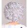 ColorGround Old Lady Granny Silver White Curly Wig 100 Days of School (Silver White Curly)