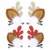 Boobeen Christmas Hair Clip - 2 Pairs Cute Reindeer Antlers Ears Hair Accessory Antlers Headdress Hairpin for Christmas Party
