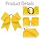 Oaoleer 21PCS 8" Large Cheer Bows Yellow Bows Jumbo Cheerleader Bow with Ponytail Holder Elastic Band Handmade for Cheerleading Teen Girls College Sports