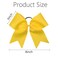 Oaoleer 21PCS 8" Large Cheer Bows Yellow Bows Jumbo Cheerleader Bow with Ponytail Holder Elastic Band Handmade for Cheerleading Teen Girls College Sports
