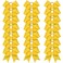 Oaoleer 21PCS 8" Large Cheer Bows Yellow Bows Jumbo Cheerleader Bow with Ponytail Holder Elastic Band Handmade for Cheerleading Teen Girls College Sports
