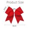 Oaoleer 21PCS 8" Large Cheer Bows Red Bows Jumbo Cheerleader Bow with Ponytail Holder Elastic Band Handmade for Cheerleading Teen Girls College Sports