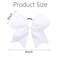 Oaoleer 21PCS 8" Large Cheer Bows White Bows Jumbo Cheerleader Bow with Ponytail Holder Elastic Band Handmade for Cheerleading Teen Girls College Sports