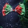 Sequins Bow Headband Christmas Bowknot Hair Band Red Green Bows Headpiece Xmas Hair Hoop Holiday Glitter Hair Bow Accessories for Women and Girls