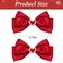 Red Satin Hair Bow Clips for Girls - 2Pcs Christmas Silky Red Bow Hair Clips Satin Bow Hair Barrettes Hairpins with Heart Rhinestones Girls Hair Accessories for Kids Toddlers Valentines Wedding Gifts