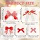 16Pcs Strawberry Cherry Hair Clips Red Hair Bows Cute Bows for Hair Mini Gingham Hair Ribbon Barrettes Alligator Clips Christmas Hair Accessories for Women and Girls