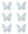 Sowaka 6 Pcs Lace Butterfly Hair Clips Soft Embroidery Flower Hair Decorative Hair Bow Pins for Women Girls Wedding Hair Accessories Halloween Christmas Party D&eacute;cor (Light Green)