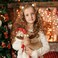 8 Pieces Christmas Hair Clips Cute Reindeer Antlers Ears Clips Headpiece Glitter Hair Accessories Hairpins Decorative for Women Girls Christmas Party Favor