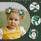 2 PCS Christmas Green Bow Hair Clips Cute Glitter Santa Claus Christmas Hair Bows Hair Clips Silver Sequins Hair Accessories Hair Barrette for Girls Kids Toddler Xmas Party Favor Gift