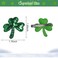 St. Patrick's Day Hair Bows Clips Glitter Sequins Shamrock Hair Clips for Girls Green Clover Hair Barrettes Hair Accessories St. Patrick's Day Hair Decoration Party Gift 4pcs