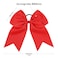 2 PCS 8 Inch Cheer Hair Bows Large Cheerleading Big Hair Bows with Ponytail Holder for Teen Girls-Red