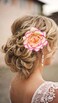 Women's Vintage Elegent Rose Flower Hairpin Hair Clip with Brooch for Party Travel Festivals (Purple)