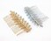 yueton 2pcs Gold and Silver Leaf Olive Branch Leaves Fashion Ladies Bride Wedding Hair Combs Headdress Hair Pins